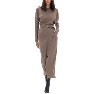 Bgl Womens Maxi Dress, Beige